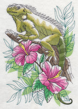 Tropical Iguana Sketch