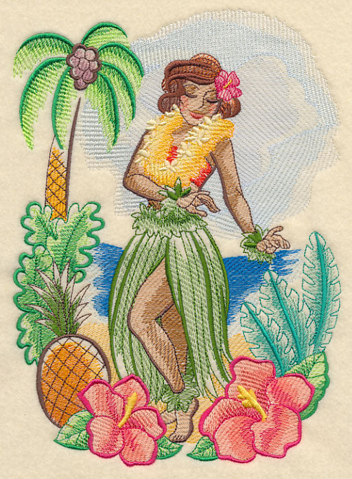 Retro Hula Girl