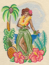 Retro Hula Girl