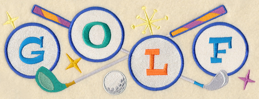 Retro Golf Border