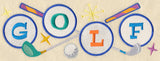 Retro Golf Border