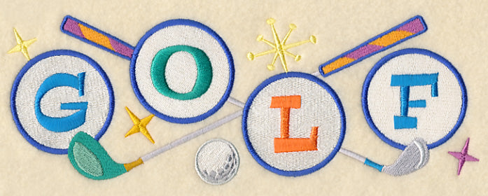 Retro Golf Border