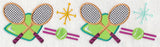 Retro Tennis Border