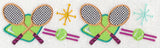 Retro Tennis Border