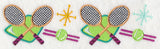 Retro Tennis Border
