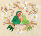 Rosy-Faced Lovebirds Love Nest