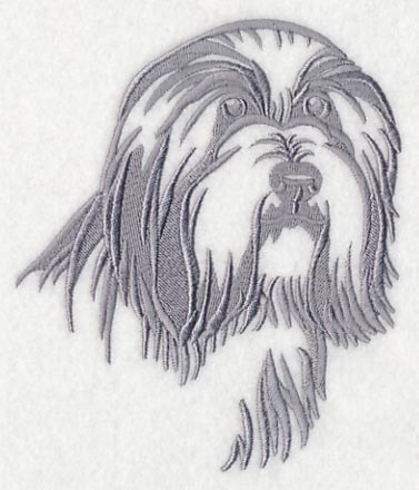 Bearded Collie Silhouette