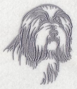 Bearded Collie Silhouette