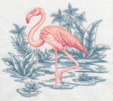 Flamingo Scene (Toile)