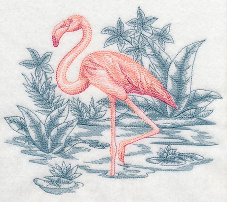 Flamingo Scene (Toile)
