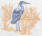 Great Blue Heron Scene (Toile)