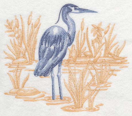 Great Blue Heron Scene (Toile)
