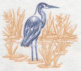Great Blue Heron Scene (Toile)