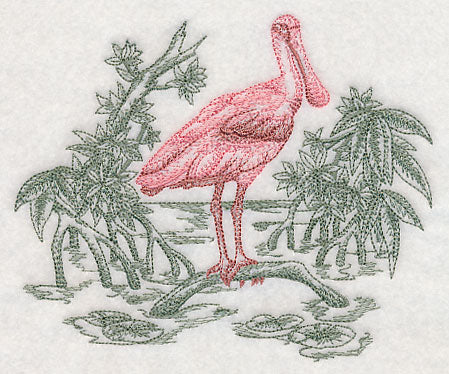 Spoonbill Scene (Toile)