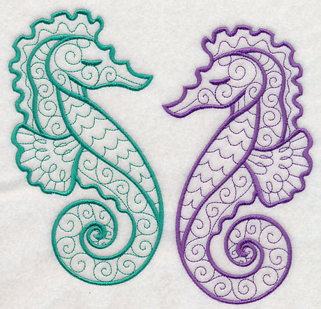 Light and Lovely Seahorses
