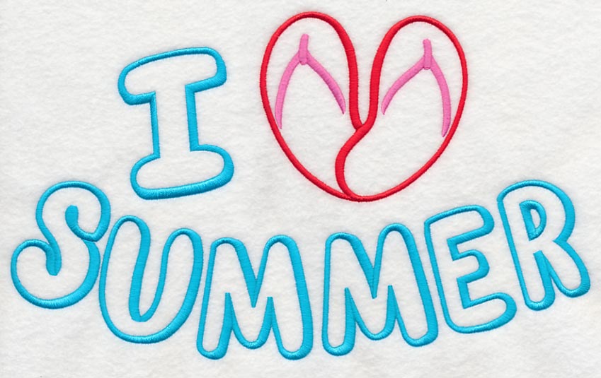 I Heart Summer with Flip Flops