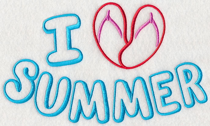 I Heart Summer with Flip Flops