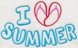 I Heart Summer with Flip Flops