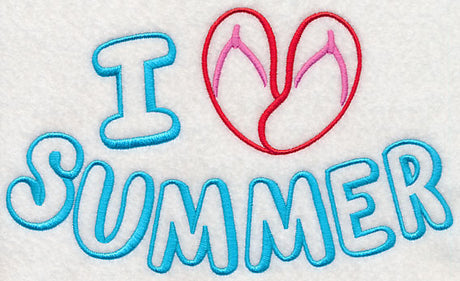I Heart Summer with Flip Flops