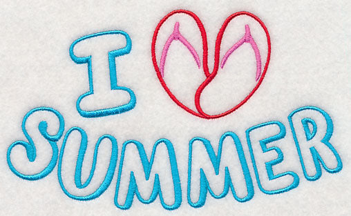I Heart Summer with Flip Flops