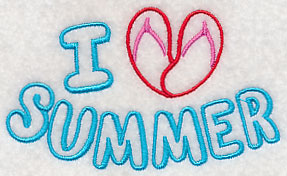 I Heart Summer with Flip Flops