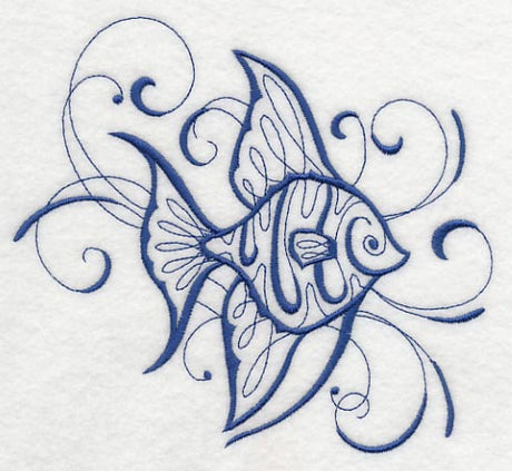 Intricate Ink Sea Life - Angel Fish