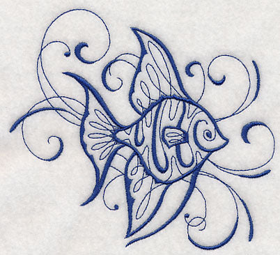 Intricate Ink Sea Life - Angel Fish