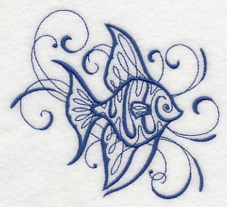 Intricate Ink Sea Life - Angel Fish