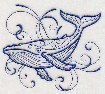 Intricate Ink Sea Life - Blue Whale