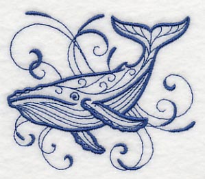 Intricate Ink Sea Life - Blue Whale