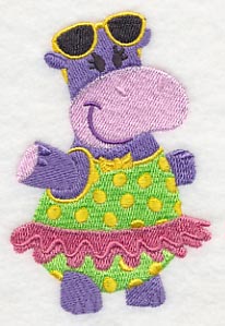 Hippo in Sunglasses