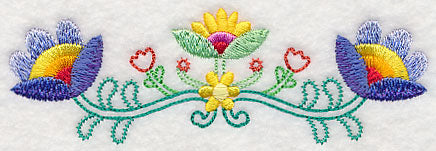 Bohemian Flower Frenzy Border (Vintage)