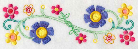 Bohemian Rhapsody Flower Border (Vintage)