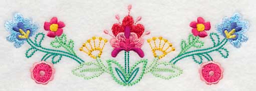 Beautiful Bohemian Blooms Border (Vintage)