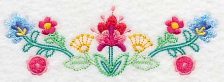 Beautiful Bohemian Blooms Border (Vintage)