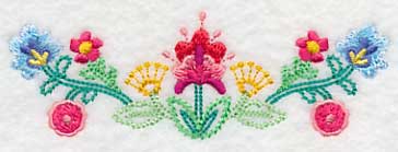 Beautiful Bohemian Blooms Border (Vintage)