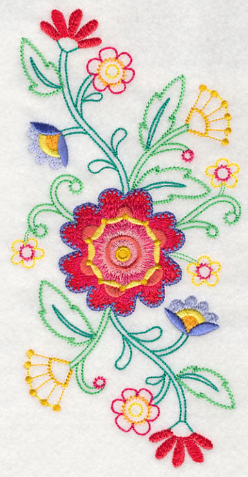 Blossoming Bohemian Flowers Spray (Vintage)