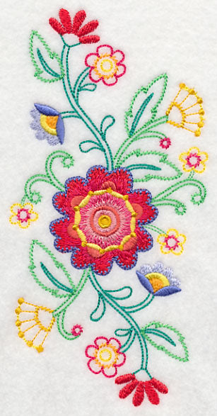 Blossoming Bohemian Flowers Spray (Vintage)