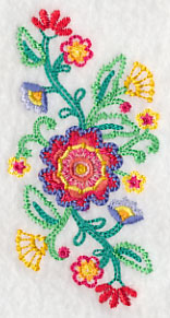 Blossoming Bohemian Flowers Spray (Vintage)