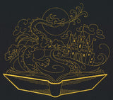 Golden Fairy Tale Dragon Scene