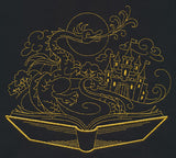 Golden Fairy Tale Dragon Scene