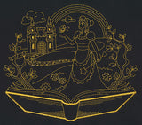 Golden Fairy Tale Princess Scene