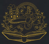 Golden Fairy Tale Princess Scene