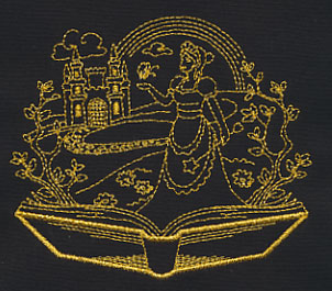 Golden Fairy Tale Princess Scene