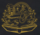 Golden Fairy Tale Princess Scene