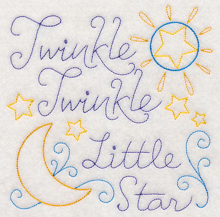 Twinkle Twinkle Little Star Square (Vintage)