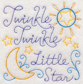 Twinkle Twinkle Little Star Square (Vintage)
