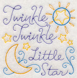 Twinkle Twinkle Little Star Square (Vintage)