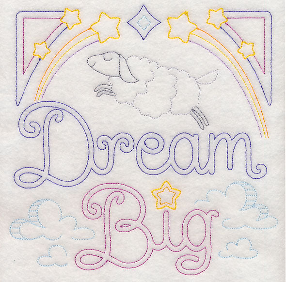 Dream Big Square (Vintage) – Embroidery Library