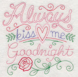 Always Kiss Me Goodnight Square (Vintage)